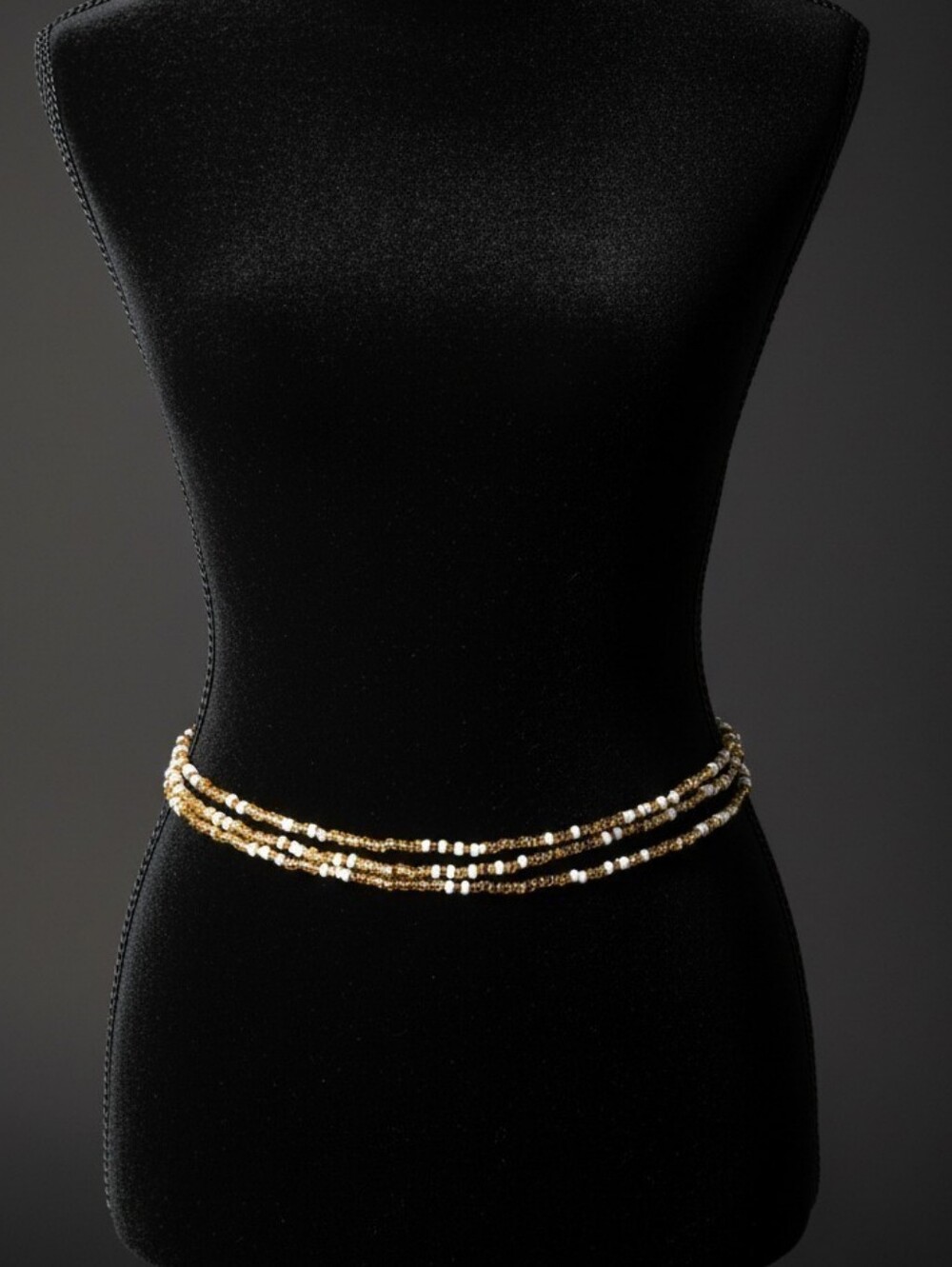 Gold Beaded Layered Waist Beads